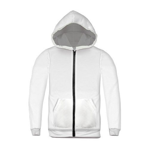 All Over Print Fleece Apparel 1 Zip Hoodie