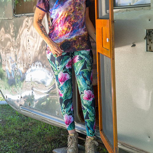 Womens Printed Leggings. Print On Demand Leggings.