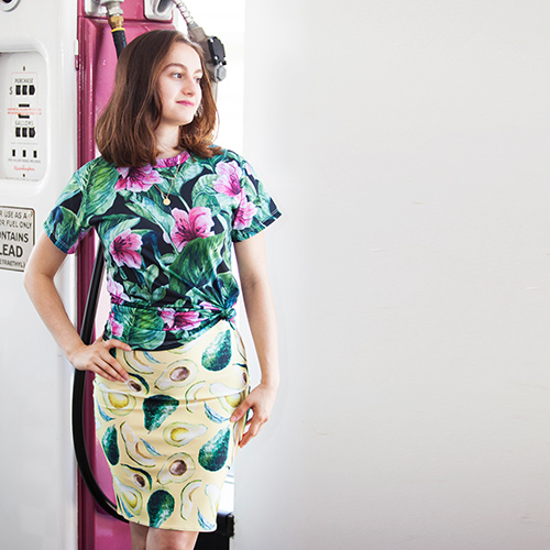 Pencil Skirt AOP print on demand Apparel 2