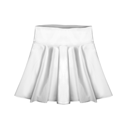 Notebook Mid Print Skort (white)