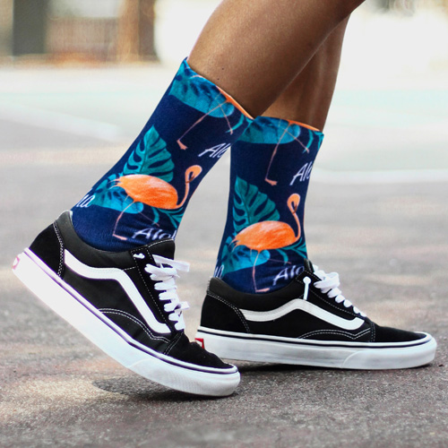 All Over Print Crew Socks