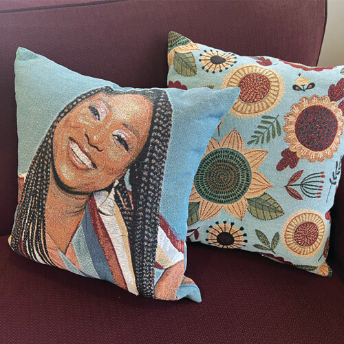 woven pillows