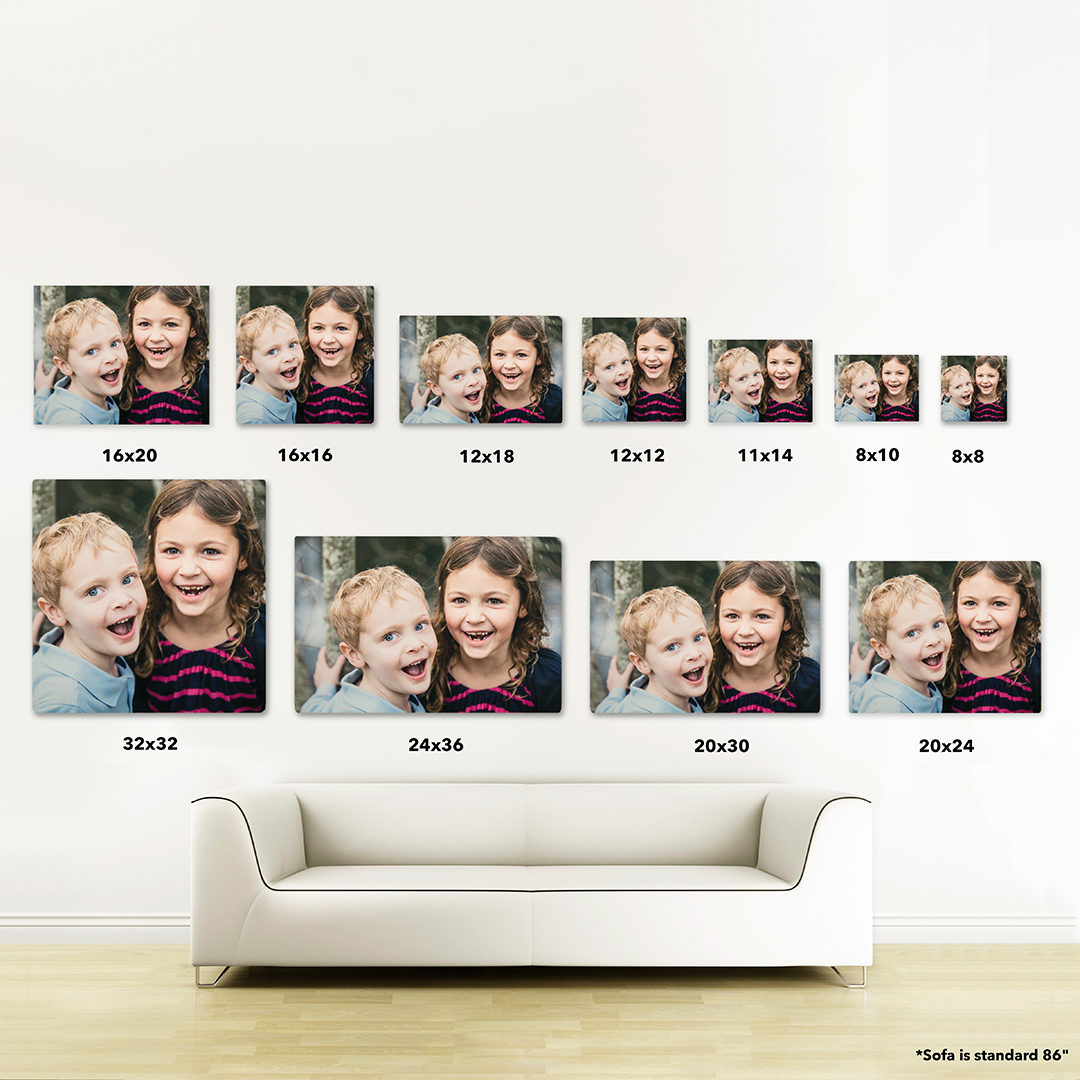 All Metal Prints sizes