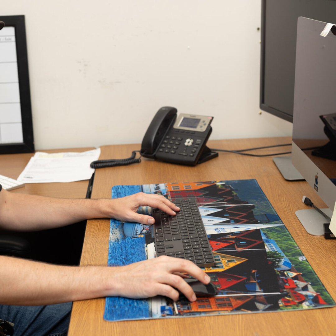 rubber backed mats - desk mat