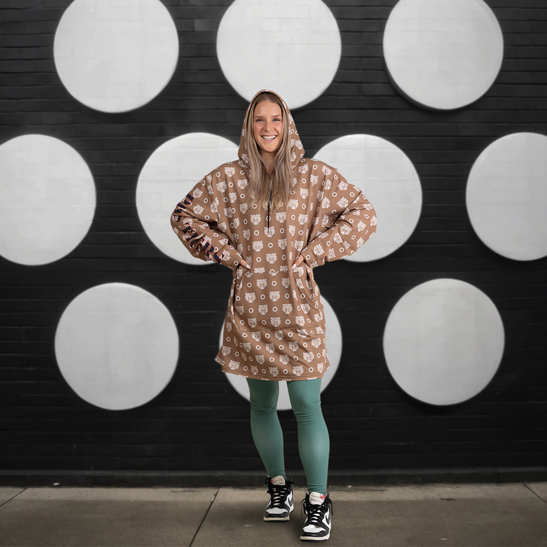 Hooded Fleece Dress Front
