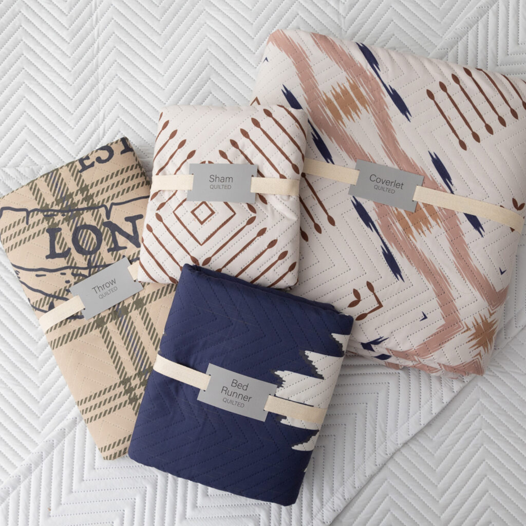 Quilted Bundle - Throw, Sham, Bedspread, Runner