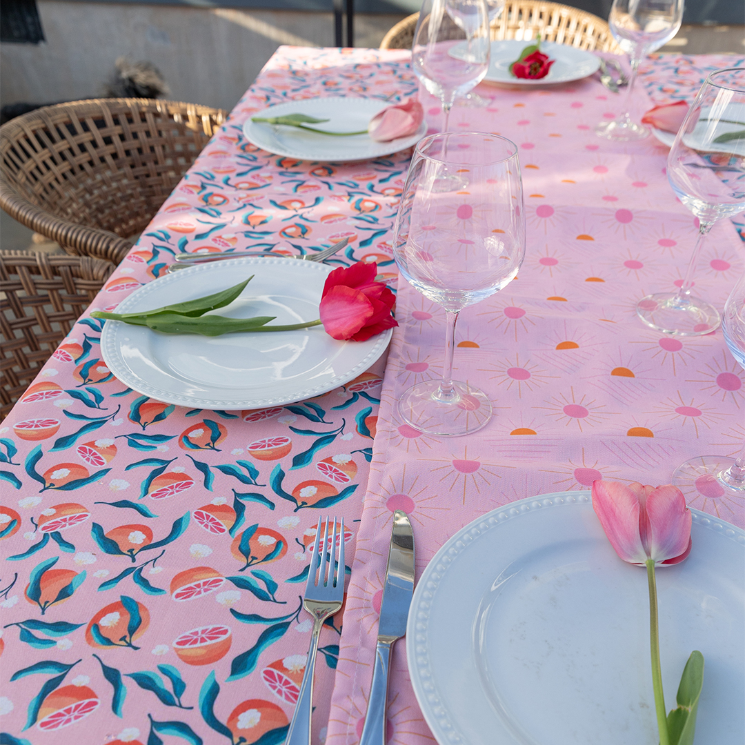 Indoor/Outdoor Tabletop - Runner and Tablecloth