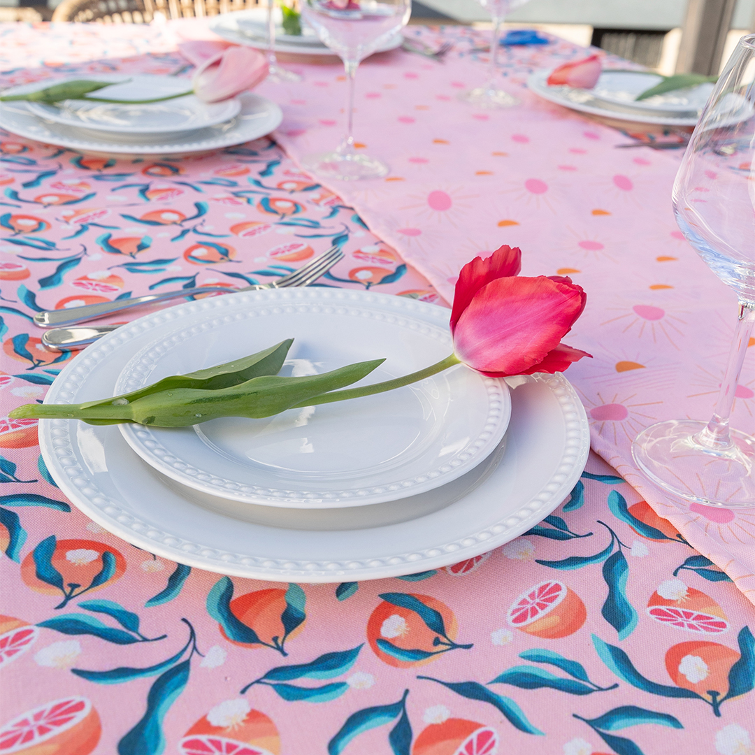 Indoor/Outdoor Tabletop - Runner and Tablecloth 2
