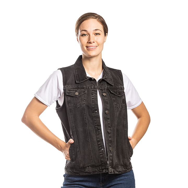 Women's_Denim_Vest-Front_Modeled