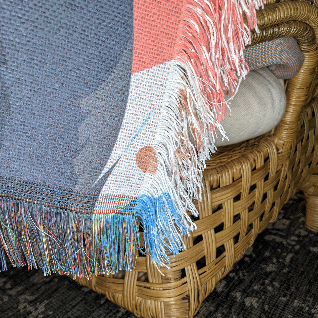 Woven Printed Blanket Detail