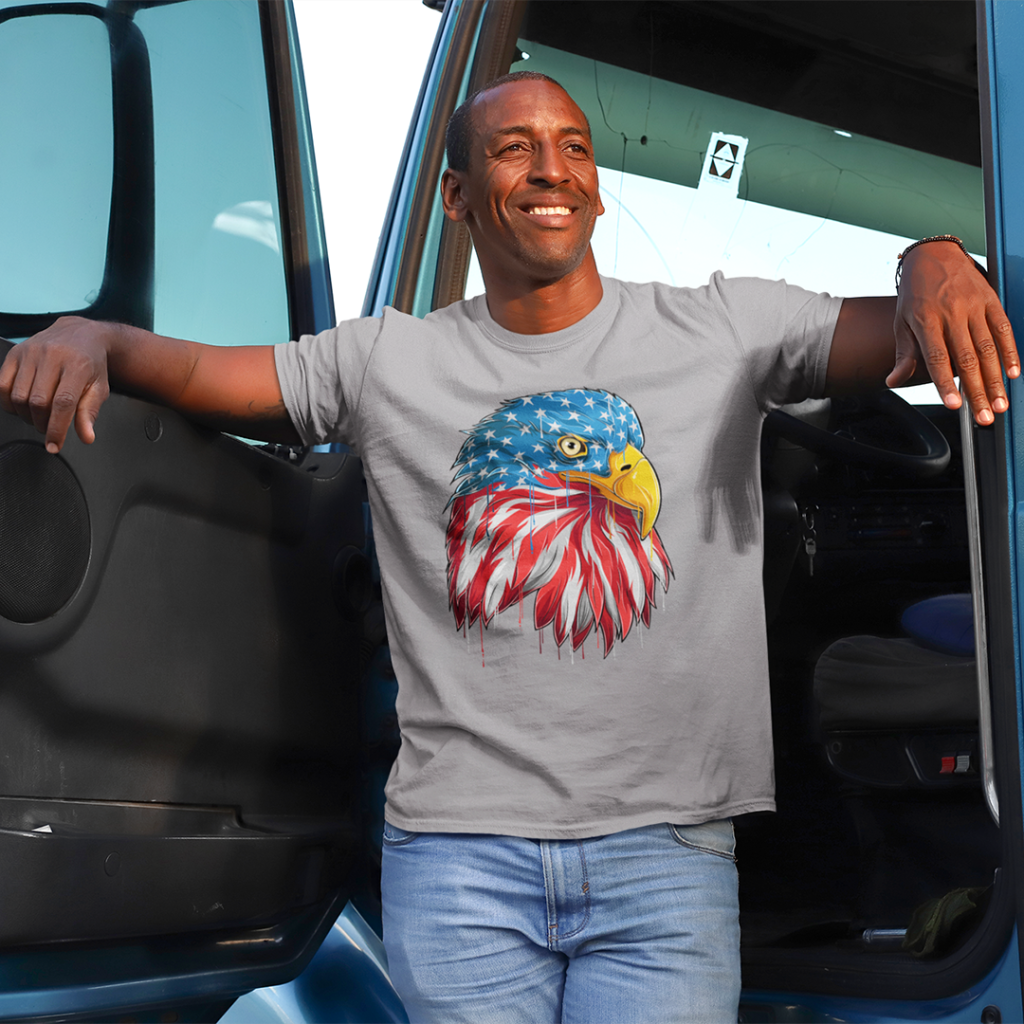 t-shirt-mockup-of-a-truck-driver-in-the-cabin